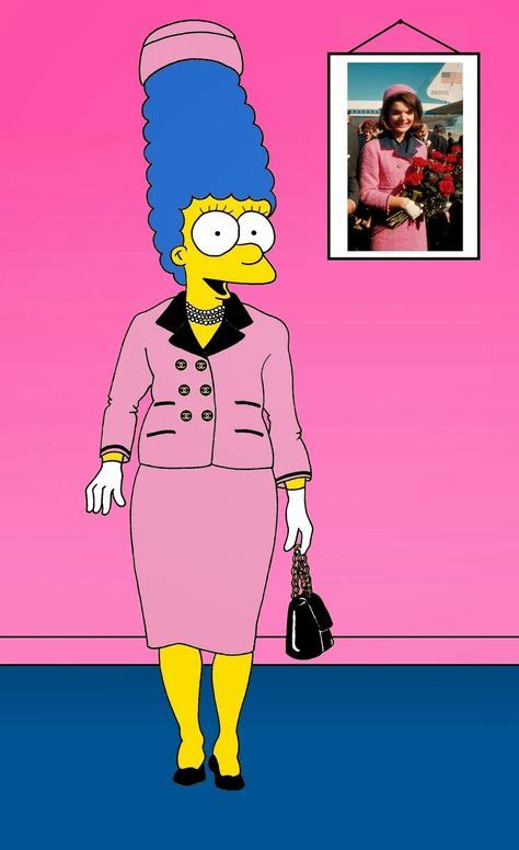 marge simpson pink chanel suit jackie kennedy|jackie pink Chanel hat.